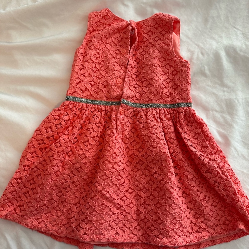 2T Carter’s coral colored dress - Picture 3 of 7